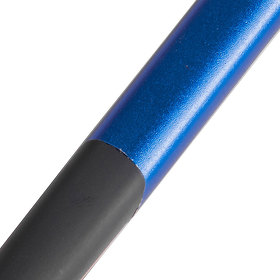 SQUARE, ручка шариковая с грипом, синий/хром, металл